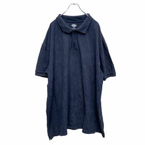 Dickies 半袖 無地ポロシャツ 3XLサイズ ビッグサイズ ディッキーズ 黒 ブラック 古着卸 アメリカ仕入 a505-6547