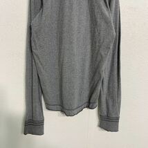 HOLLISTER ハーフボタン 長袖 Tシャツ M グレー ホリスター ロゴ ロンT アメカジ 古着卸 アメリカ仕入れ a411-5152_画像7