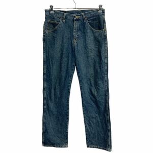 Wrangler デニムパンツ W33 ラングラー レギュラーフィット インディゴ メキシコ製 古着卸 アメリカ仕入 2305-1830