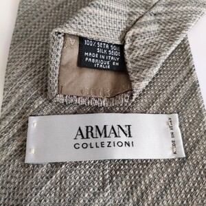ARMANI COLLEZIONI( Armani koretso-ni) gray stripe necktie 