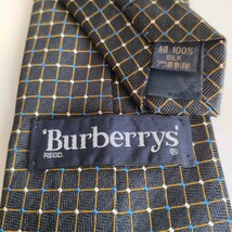 Burberry(バーバリー)格子柄ホースロゴネクタイ_画像1