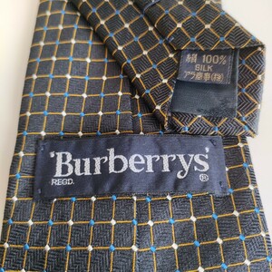 Burberry(バーバリー)格子柄ホースロゴネクタイ