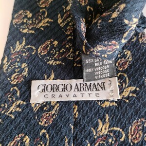 GIORGIO ARMANI(ジョルジオアルマーニ)ネイビー柄ネクタイ