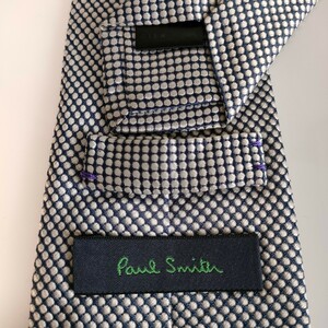 Paul Smith（ポールスミス）ネイビー白ネクタイ