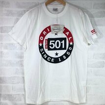 90's Levi's リーバイス タグ付き 501 半袖 Tシャツ ヴィンテージ SIZE: L ホワイト MU632023051609_画像1