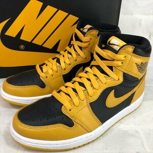 NIKE ナイキ 21年 AIR JORDAN 1 RETRO HIGH OG 555088-701 エアジョーダン1 レトロ ハイ ス二ーカー 27cm ポレン/ブラック MH632023051812