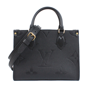 美品 ルイヴィトン LOUIS VUITTON アンプラント ブラック 黒 オンザゴーPM ハンドバッグ ショルダー 2way M45653