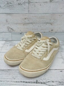 VANS ヴァンズ スニーカー V36CF OLD SKOOL オールドスクール ローカット スエード 汚れあり 24.5㎝ ベージュ レディース 1304000004334