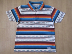 00's made in Japan NEIGHBORHOOD 2009SSmeki deer n border polo-shirt with short sleeves M Neighborhood rug neitib race pattern T-shirt bike reverse side ..