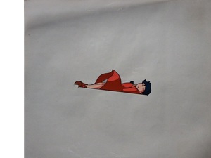なつかしの名作アニメ　宮崎駿監督作品「未来少年コナン」　三角塔の屋上で倒れてしまうラナ⑤◇名シーンのセル画です　