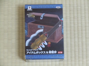  Monstar Hunter item box & синий медведь топор коробка царапина есть б/у товар 