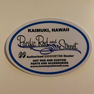 PACIFIC ROD AND CUSTOM MOONEYES HAWAII パシフィック ロッド アンド カスタム カイムキ ムーンアイズ ハワイ ステッカー USDM HDM ⑨