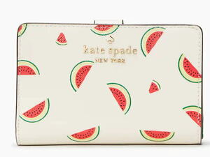完売!!　日本未発売　kate spade NEW YORK Staci Watermelon Party Medium Compact Bifold　型番：KB555 本物をお届け!!a