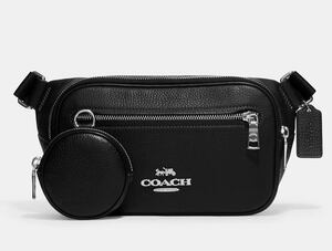 2024ss 日本未発売!! COACH ぺブル レザー Elias Belt Bag ウエストバッグ 型番：CJ507 本物をお届け！