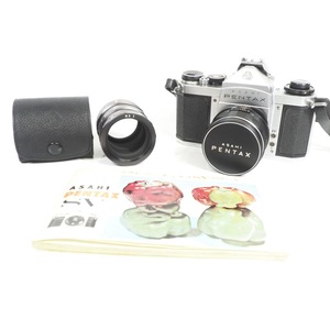 昭和ビンテージ ASAHI PENTAX SV レンズ 説明書 1962年カメラ本体：幅14.5cm奥行き9.5cm高さ10.5cmレンズはクリアでシャッター可動KHK505