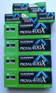 FUJICHROME PROVIA 400X 135-36枚撮り　　　1箱5本入りを4箱とバラで5本の全部で25本