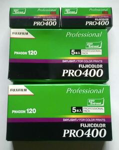 FUJICOLOR PRO 400 120 size 5 pcs insertion ..2 box 220 size . 2 ps 