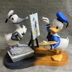 【激レア、70周年限定！】 WDCC 陶器 フィギュア Donald Then and Now 証明書 箱付