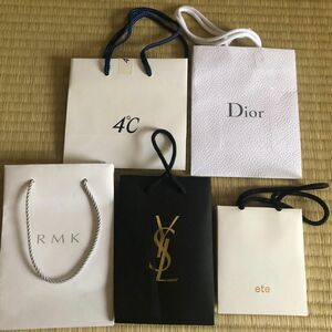 ショップ袋 Dior イブサンローラン