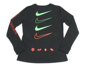 NIKE NSW WORLDWIDE long sleeve T shirt S Nike L/S long Tsushu Logo print CV9174-010