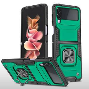 Galaxy Z Flip4 ケース SC-54C SCG17 リング 耐衝撃 カバー TPU+PC材質 滑り止め リング付き車載ホルダー対応 一体型 カバー