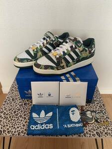 1000円スタートadidas forum BAPE LOW APE 27.5 新品未使用