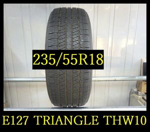 【E127】OG300501 送料無料・代引き可　店頭受取可 2022年製造 約8部山 ◆TRIANGLE THW10◆235/55R18◆1本