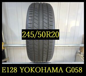 【E128】OG010501送料無料・代引き可　店頭受取可 2022年製造 約9部山 ◆YOKOHAMA GEOLANDAR CV G058◆245/50R20◆1本