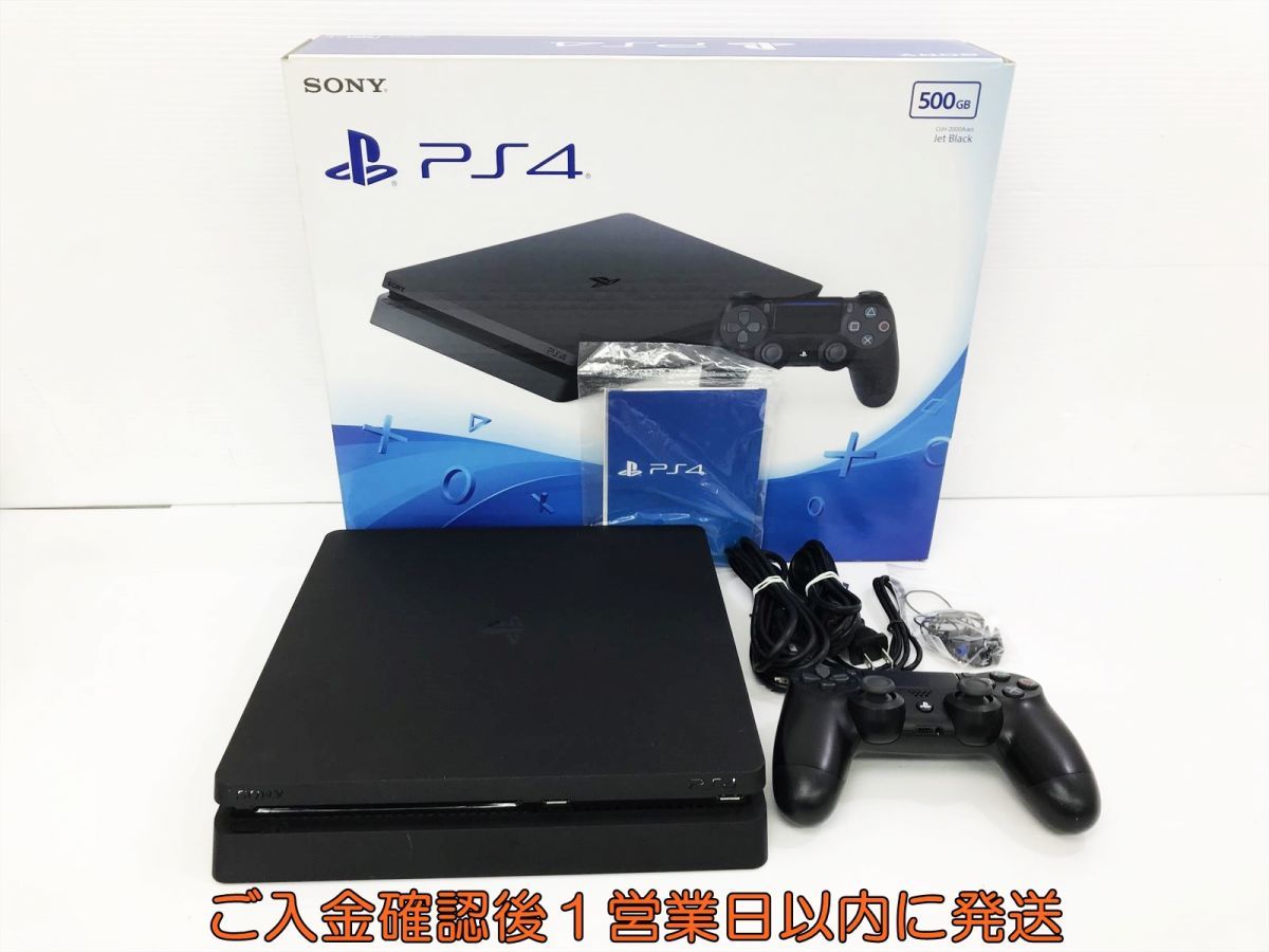 1円】PS4 本体/ 箱セットCUH-2100A ブラック500GB ゲーム機本体初期化