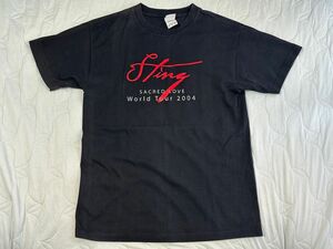 【値下げ】スティング　STING ワールドコンサートツアー　Tシャツ　サイズM 半袖Tシャツ USA製