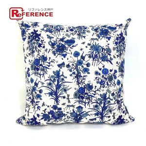 GUCCI Gucci flora flower flower interior pillow pillow cushion cotton blue unisex [ used ]