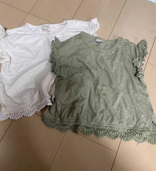 プティマイン　 90 半袖　セット Tシャツ 半袖Tシャツ　女の子　処分価格