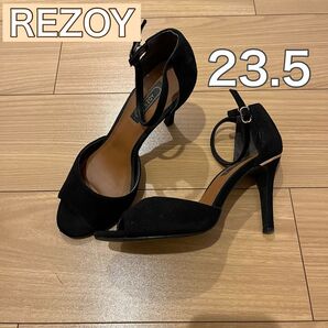 REZOY リゾイ パンプス 23.5 ブラック ゴールド