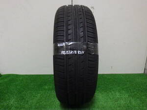 2609 【中古タイヤ】ヨコハマ ブルーアース Es32 185/55R15 82V 1本 引き取り取り付け持ち込みタイヤ交換　茨城