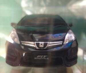 ホンダ フィット シャトル プレミアム ブラキッシュ・パール プルバックカー ミニカー カラーサンプル HONDA FIT SHUTTLE pullback car toy