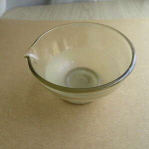 アンティーク レトロ ガラス乳鉢 すり鉢＆すりこぎ 古道具 外径9.5㎝（USED品）の画像3