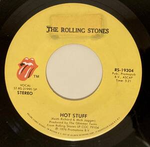 7inch★Rolling Stones『Hot Stuff / Fool To Cry』★「Black And Blue」★Funk★45 EP