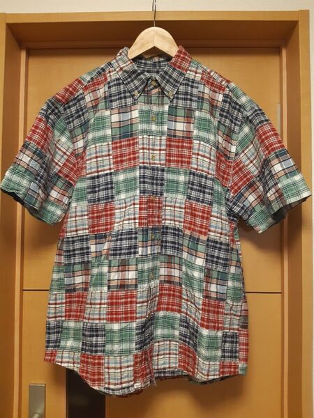 Eddie Bauer エディーバウアー 半袖シャツ パッチワーク
