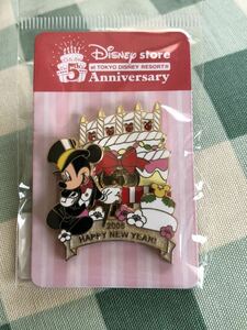 [ unused ]disneystore 5 anniversary pin badge Mickey pin z Disney store 