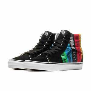 最値!定価9350円!新品!ラスト1点!US企画!バンズ Spirit スケートハイSK8-Hi 高級スニーカー マルチカラー/クレイジーカラー/ブラック 27.5