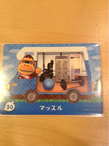 送料63円～ 30 マッスル とびだせどうぶつの森 amiibo+カード