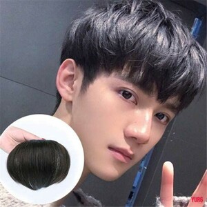  person wool 100% men's front . wig wig part wig hair piece clip 2. ventilation ime changer usually using stylish natural black 