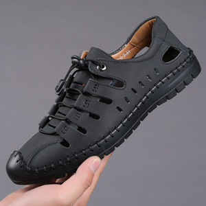  новый товар сандалии мужской спорт сандалии модный легкий уличные сандалии рыбалка пальцы ног защита 24cm~28cm черный 