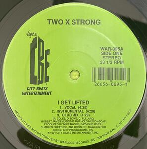 HIPHOP Record ヒップホップ　レコード　TWO　X STRONG I GET LIFTED 1991