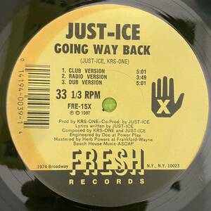 HIPHOP record ヒップホップ　レコード　Just ice going way back 1987