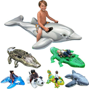 創造的なモダンな動物の形　子供水の乗り物スプラッシュ おもちゃ大人のマウント厚い安全グレー 水遊び プール 海用
