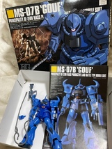 HGUCグフ■素組立・一部スミ入れ済み完成品模型/説明書・外箱つき1/144ハイグレードガンプラ*機動戦士ガンダムランバ・ラル搭乗機BANDAI_画像1