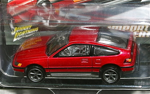 Johnny White Lightning 1/64 1990 Honda CR-X Honda CRX White Lightning metallic red Johnny Lightning Chase