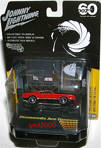 Johnny Lightning 007ダイヤモンドは永遠に 1/64 1971フォード マスタング マッハ1 Ford Mustang Mach1 金属ジオラマ ジョニーライトニング