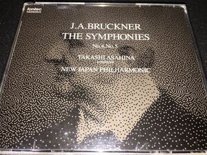 廃盤 3CD 朝比奈隆 ブルックナー 交響曲 選集 4 5番 新日本フィル ライヴ サントリーホール オーチャード ハース Bruckner Asahina FONTEC